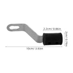 Black Motorcycle Rearview Mirror Mount Extension Rod for Secure and Versatile Navigation Device Installation