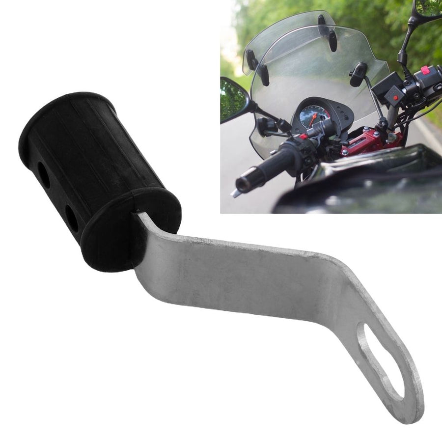 Black Motorcycle Rearview Mirror Mount Extension Rod for Secure and Versatile Navigation Device Installation