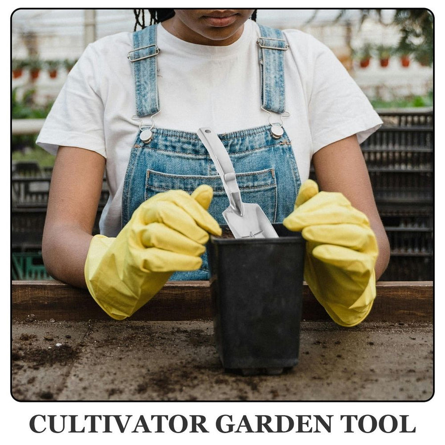 Heavy-Duty Aluminum Alloy Hand Trowel and Cultivator Tool for Gardening and Soil Preparation