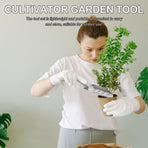 Heavy-Duty Aluminum Alloy Hand Trowel and Cultivator Tool for Gardening and Soil Preparation