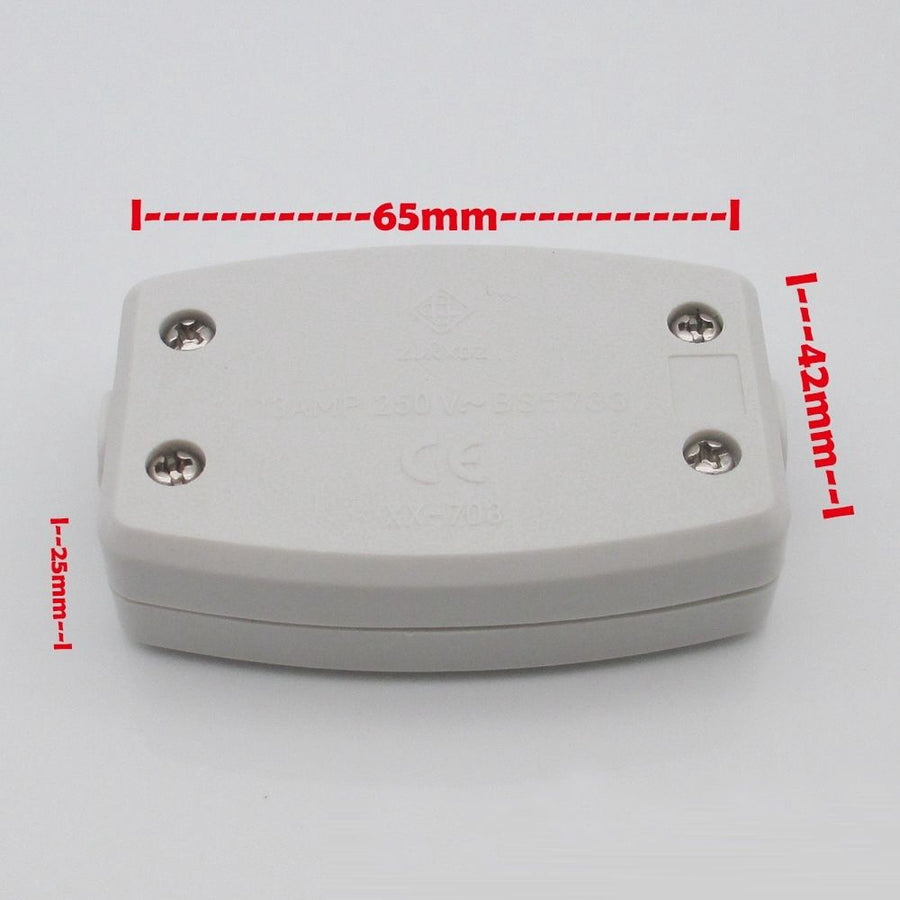13A Inline Junction Connector Box 3 Terminal Cable Wire Mains Electrical Joiner