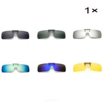 Clip On Sunglasses Glasses Clip Polarized Lenses Safety Driving Eyewear Unisex