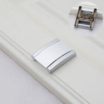 5 pcs Concealed Flip Handle Mount Finger Edge Pull Concealed Handle For Cabinet Cupboard Wardrobe Silver Black
