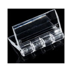 10× Clear Acrylic Hinge Tools for Cabinet Drawer DIY Crafts Making Folding Transparent 65×40mm