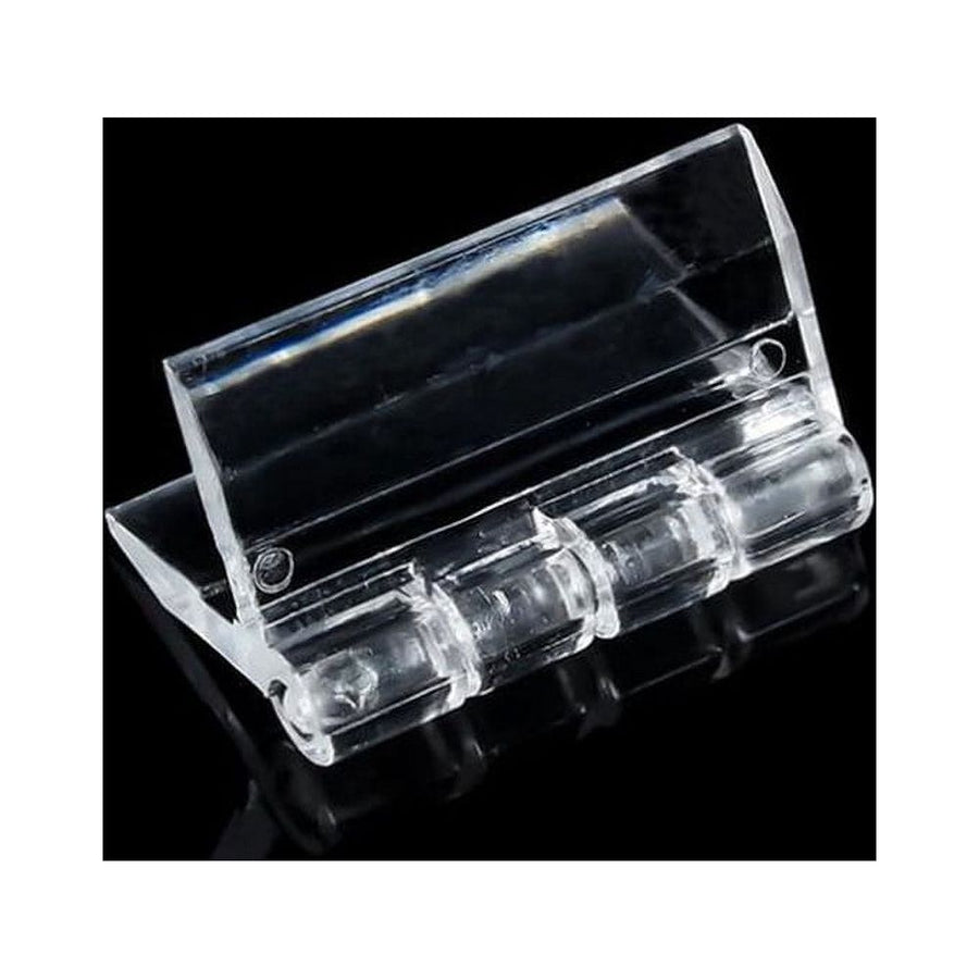 10× Clear Acrylic Hinge Tools for Cabinet Drawer DIY Crafts Making Folding Transparent 65×40mm