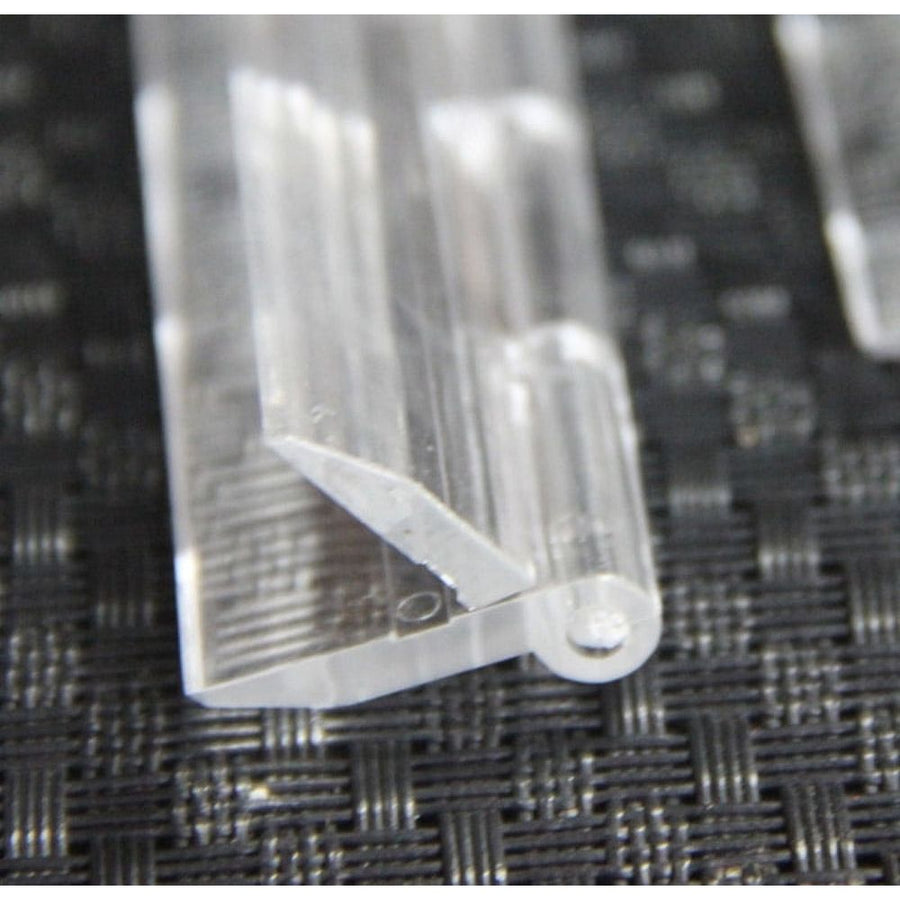 10× Clear Acrylic Hinge Tools for Cabinet Drawer DIY Crafts Making Folding Transparent 65×40mm