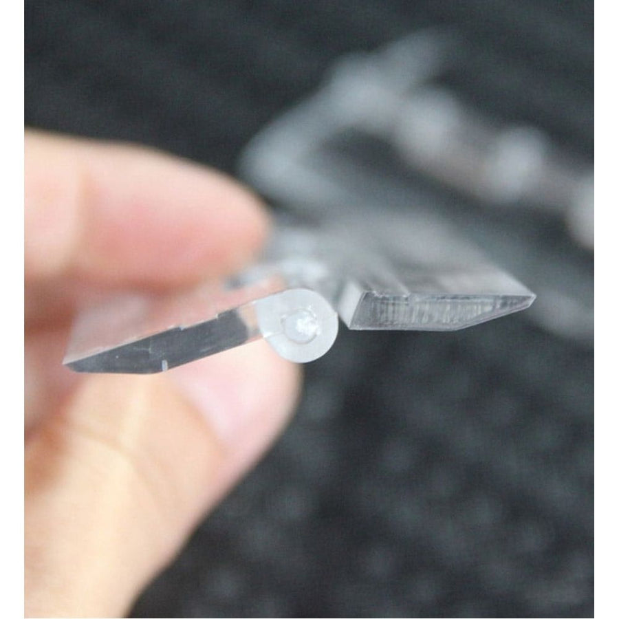 10× Clear Acrylic Hinge Tools for Cabinet Drawer DIY Crafts Making Folding Transparent 65×40mm