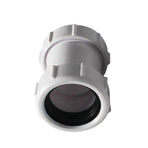 40mm Straight Pipe Connector PVC 1/2" Bath Waste Pipe Join White Black