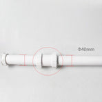 40mm Straight Pipe Connector PVC 1/2" Bath Waste Pipe Join White Black