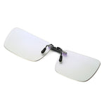Clip on Sunglasses Anti-Blue Light Glasses Clip Relief of Headaches Dry Eyes Unisex Adults Clear