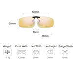 Clip on Sunglasses Anti-Blue Light Glasses Clip Relief of Headaches Dry Eyes Unisex Adults Clear