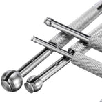 4 Pcs Steel Full Ball Type Gage Telescoping Hole Gages Set Tensile Column Mesuring Tool Silver
