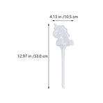 2Pcs White Plastic Automatic Watering Bulb for Plants with Unicorn Shape Design