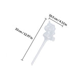 2Pcs White Plastic Automatic Watering Bulb for Plants with Unicorn Shape Design