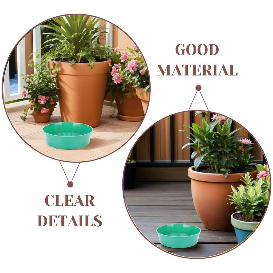 Green Plastic Garden Sifter with Mesh Screen for Home, Backyard, and Outdoor Use