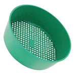 Green Plastic Garden Sifter with Mesh Screen for Home, Backyard, and Outdoor Use