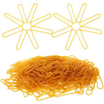 Elastic Yellow Rubber Bands for Office - Strong, Soft, and Versatile 2Pack