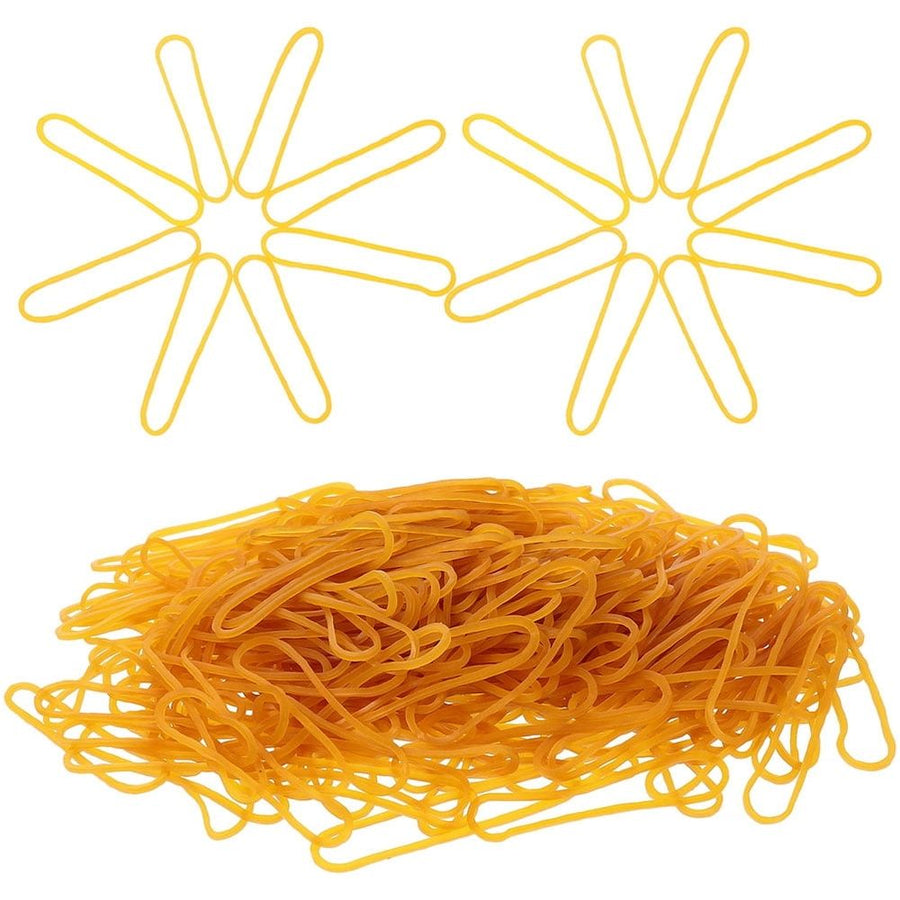 Elastic Yellow Rubber Bands for Office - Strong, Soft, and Versatile 2Pack