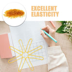 Elastic Yellow Rubber Bands for Office - Strong, Soft, and Versatile 2Pack