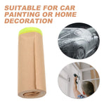 Light Brown Kraft Paper Masking Film for Furniture, Floor , Painting, and Home Renovation Projects