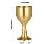 Golden Brass Goblet Multi-Function Tabletop Offering Cup for Storage