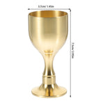Golden Brass Goblet Multi-Function Tabletop Offering Cup for Storage