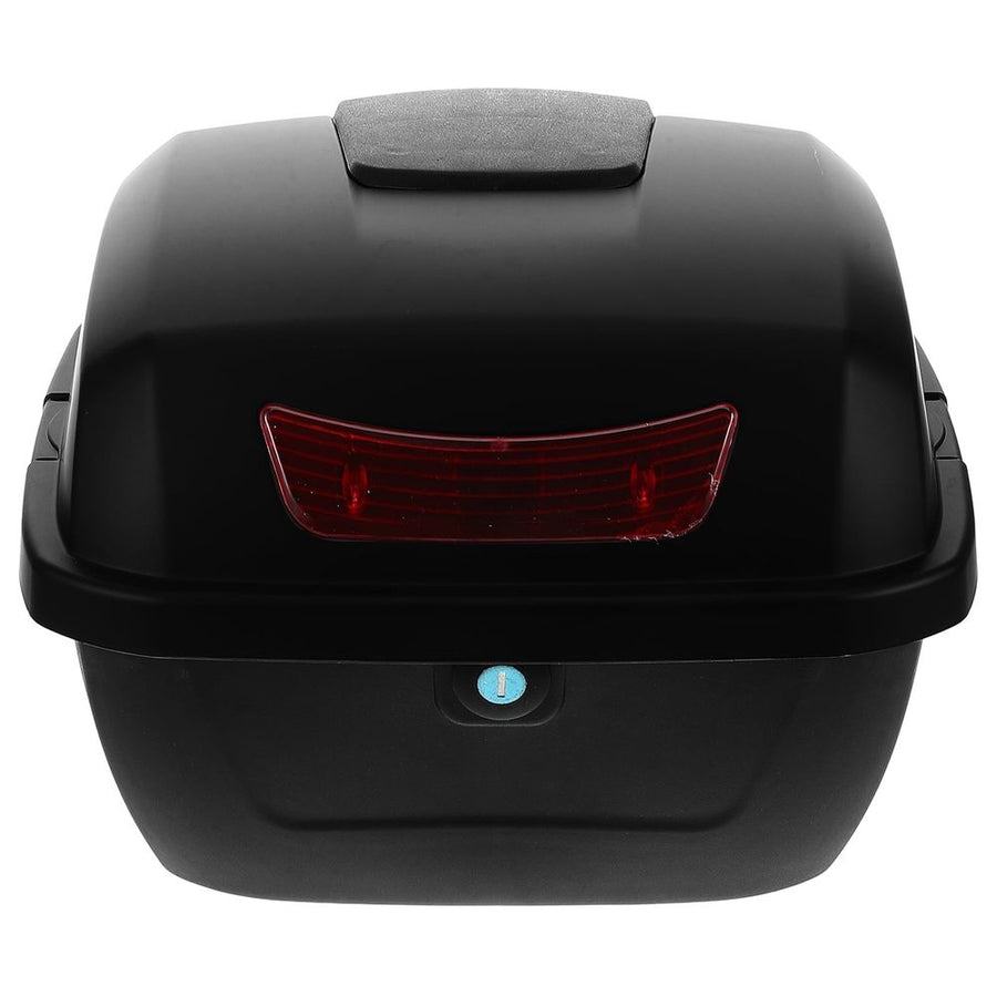 Large Capacity Motorcycle Top Box Black Storage Trunk Luggage Carrier Case for Secure Riding Storage