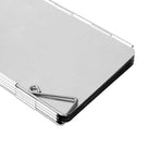1Set Outdoor Stove Screen Plated Silver Aluminum Foldable Windproof Panel for Camping Bbq Cooking