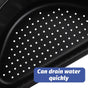 Black 304 Stainless Steel Multi-Function Sink Drain Basket - Kitchen Strainer, 1 Set