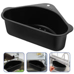 Black 304 Stainless Steel Multi-Function Sink Drain Basket - Kitchen Strainer, 1 Set