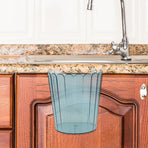 Blue Pet Wall Trash Can for Kitchen and Bathroom Easy Installation
