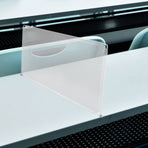 PP Material Privacy Protective Sneeze Guard for Office and Classroom Desk - Shield for Safety and
