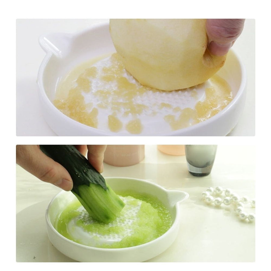 Household Garlic Grater Ceramic Ginger Grinder Multi Function Kitchen Supply