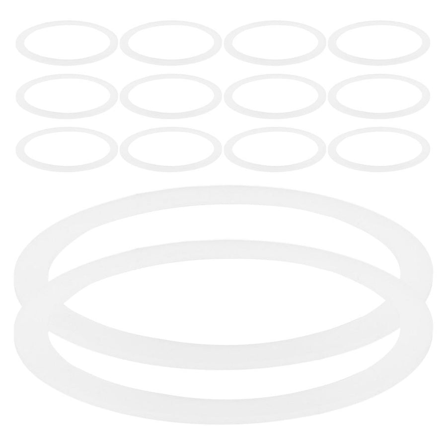 White Silicone Sealing for Glass Jars, Leakproof Gaskets, 20 Pieces Replacement Set
