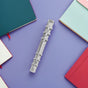 Plated Silver Stainless Steel Loose Leaf Binders for Book Use 6Pcs