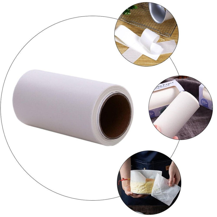 White Baking Sheets Cake Pan Liners Non Stick Oil Proof Paper for Oven Use