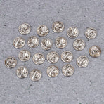 200-Pack Plated Lapel Pins with Copper Clutch Backs, Easy to Install Accessories