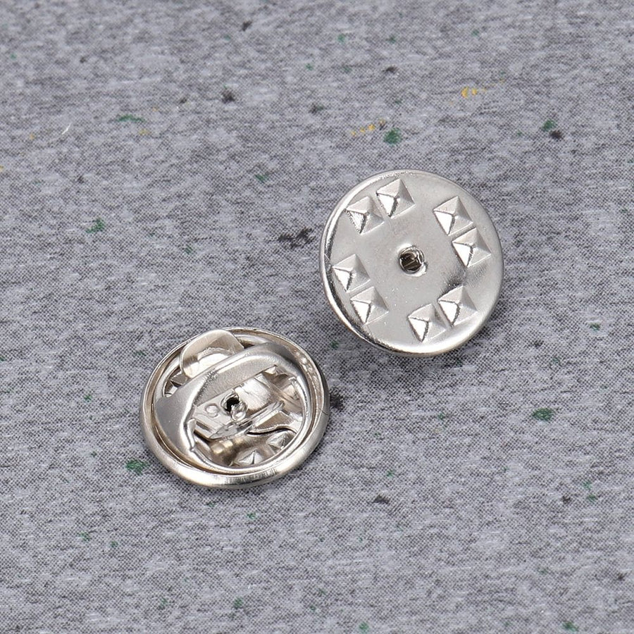 200-Pack Plated Lapel Pins with Copper Clutch Backs, Easy to Install Accessories