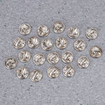 200-Pack Plated Lapel Pins with Copper Clutch Backs, Easy to Install Accessories