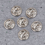 200-Pack Plated Lapel Pins with Copper Clutch Backs, Easy to Install Accessories