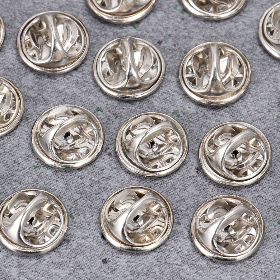 200-Pack Plated Lapel Pins with Copper Clutch Backs, Easy to Install Accessories
