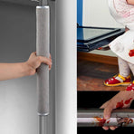 Set of 2 Washable Light Grey Appliance Handle Covers for Kitchen and Easy Cleaning