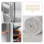 Set of 2 Washable Light Grey Appliance Handle Covers for Kitchen and Easy Cleaning