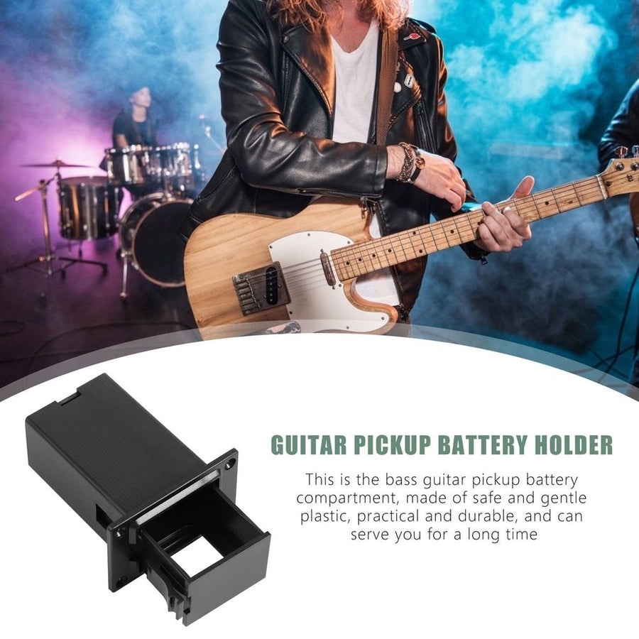 Guitar Pickup Battery Case, Plastic with Drawer, 3-Pack for Guitar Accessories