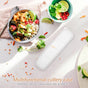2Pcs Transparent Picnic Utensil Holder with Covered Lid for Chopsticks and Cutlery