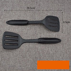 Kitchen Turner Black Nylon Plastic Cooking Tool with Ergonomic Handle for Home Use