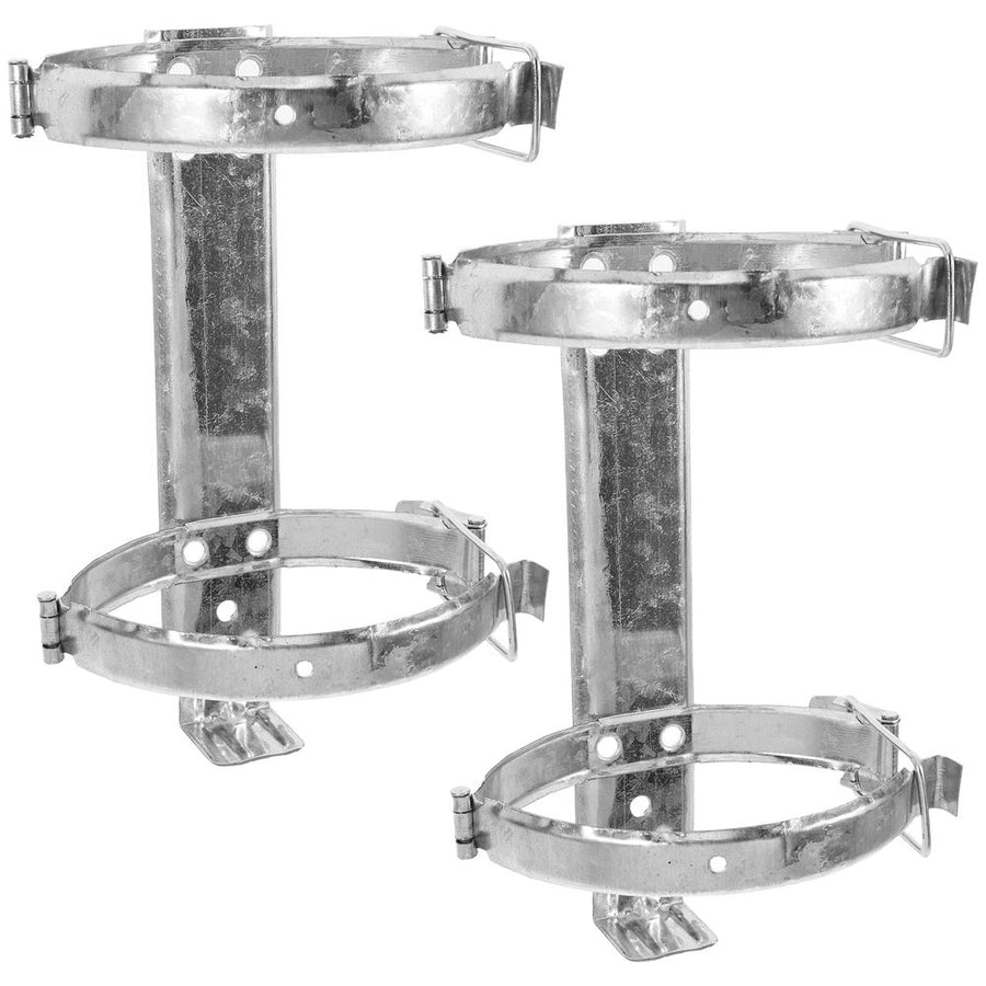 Heavy Duty Stainless Steel Mount Brackets, Plated, Industrial Grade, 2 Pieces