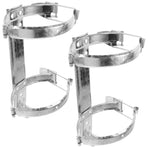 Heavy Duty Stainless Steel Mount Brackets, Plated, Industrial Grade, 2 Pieces