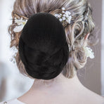 Hair Bun Extension Black Synthetic Fiber for Styling and Parties