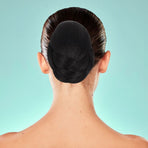 Hair Bun Extension Black Synthetic Fiber for Styling and Parties